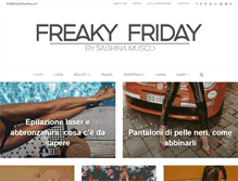 Tablet Screenshot of freakyfridayblog.com